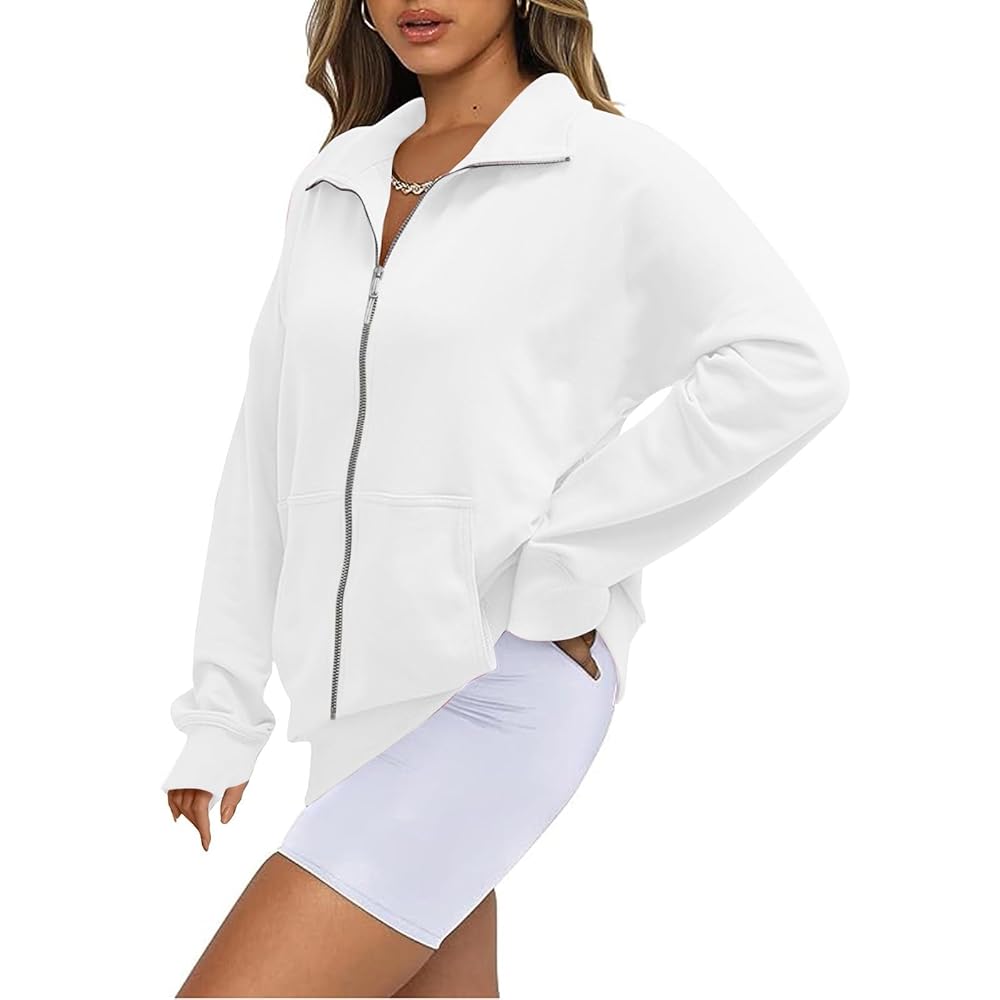 Amazon.com: Womens Zip Up Sweatshirts with Thumb Hole Fleece
